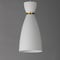 Maxim Lighting Carillon 1-Light Elongated Mini Pendant, White/Satin Brass 11301WTSBR - alternate 3